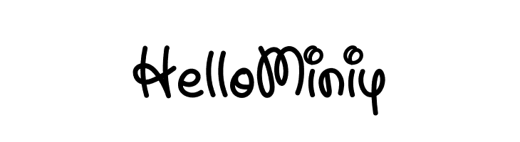 Hello Miniy  لخطوط تنزيل