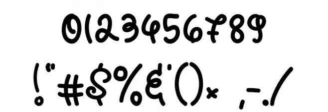 Hello Miniy Font OTHER CHARS