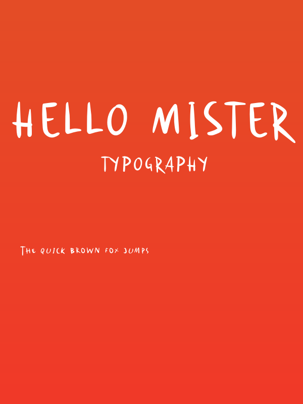 Hello Mister Poster