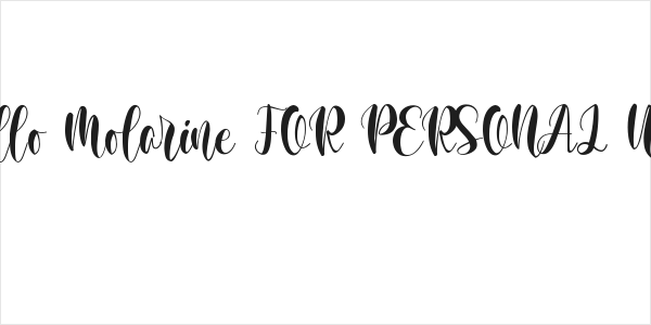 Hello Molarine FOR PERSONAL USE Logo