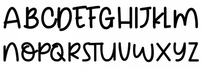Hello Monday 字体 大写