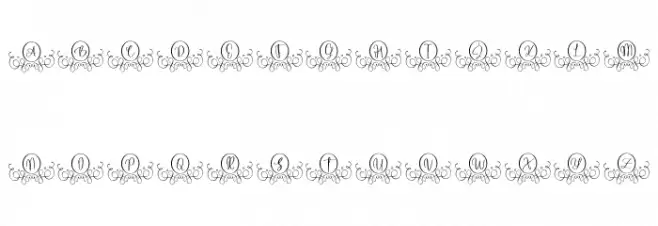 Hello Monogram Font Litere mici