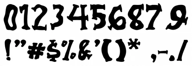 Hello Monster Font OTHER CHARS