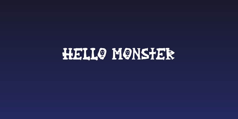 Hello Monster Social Header
