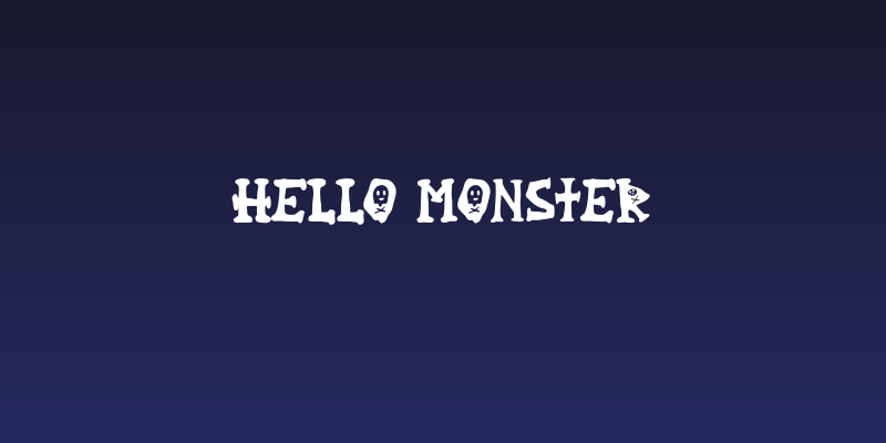 Hello Monster Social Header