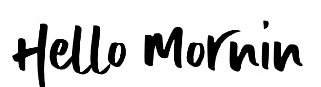 Hello Mornin  免费字体下载