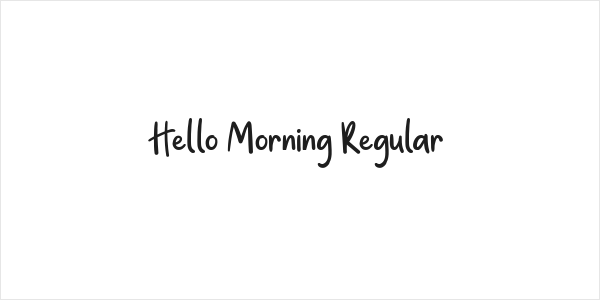 Hello Morning Regular Logo