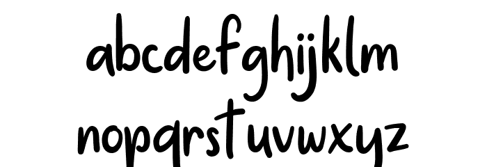 Hello Morning Regular Font LOWERCASE