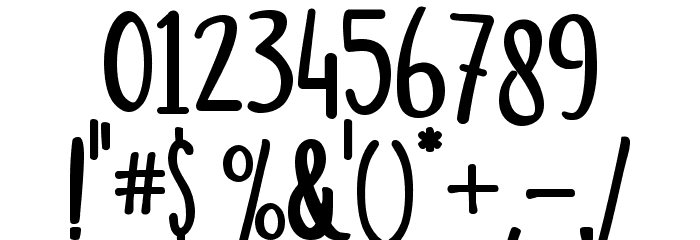 Hello Mozza Font OTHER CHARS