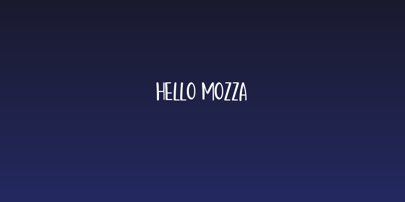 Hello Mozza Social Header