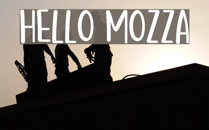 Hello Mozza Font examples