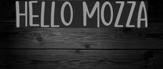 Hello Mozza Font examples