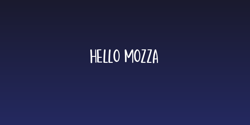Hello Mozza Social Header