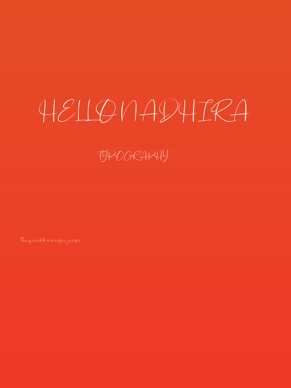 Hello Nadhira Poster