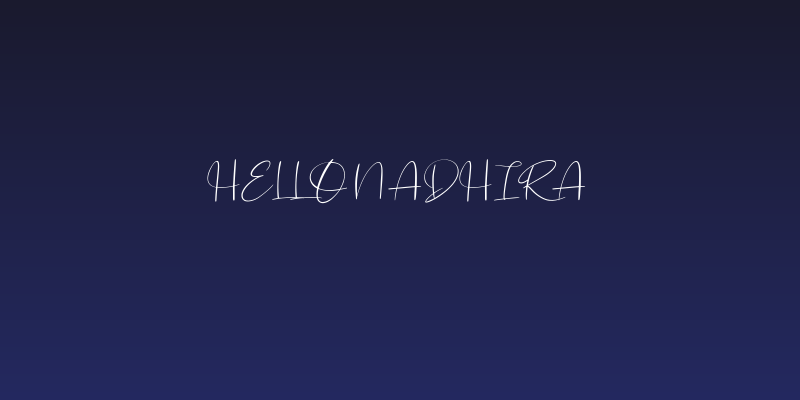 Hello Nadhira Social Header