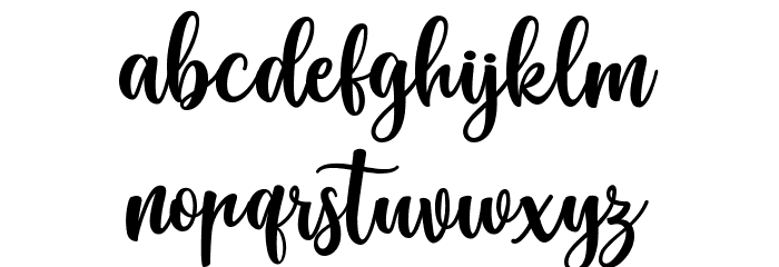 Hello Najwa Font LOWERCASE
