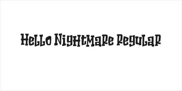 Hello Nightmare Regular Logo