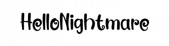 Hello Nightmare  नि: शुल्क फ़ॉन्ट्स डाउनलोड