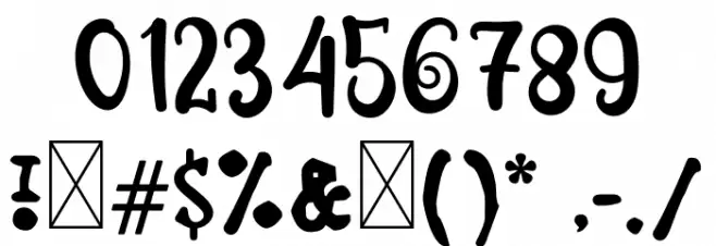 Hello Nightmare Шрифта ДРУГИЕ символов