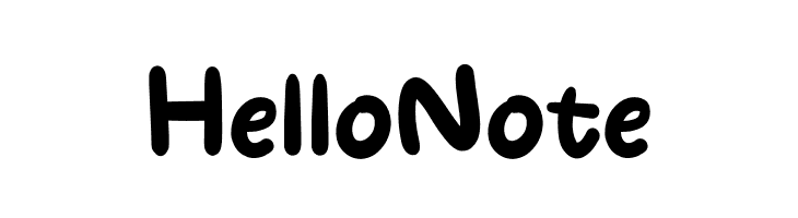 Hello Note  font caratteri gratis