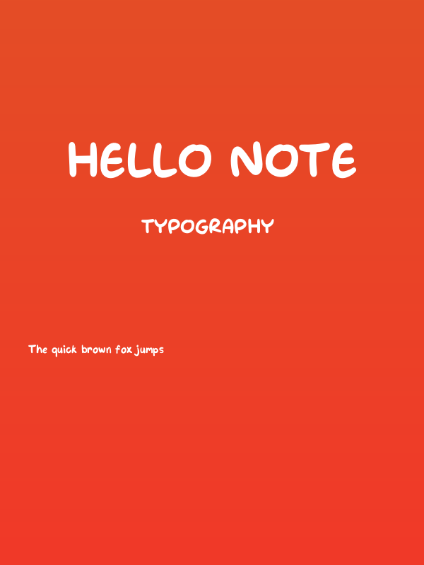 Hello Note Poster