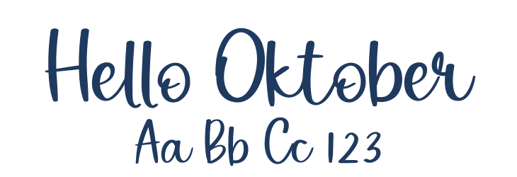 Hello Oktober Font Preview