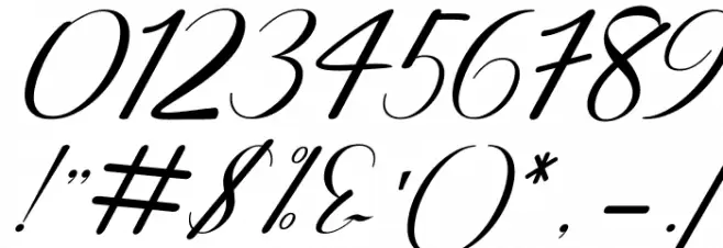 Hello Olivia Italic Font OTHER CHARS