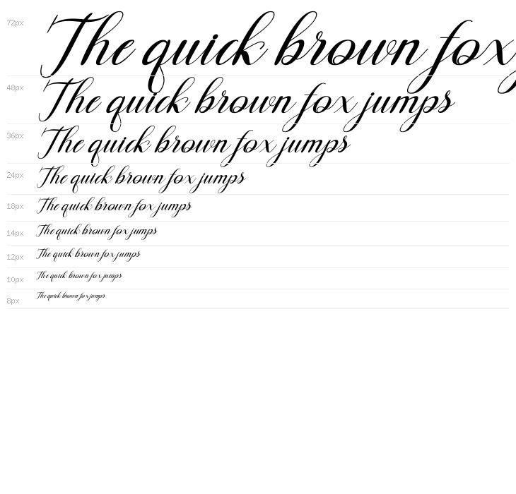 Hello Olivia Italic Waterfall