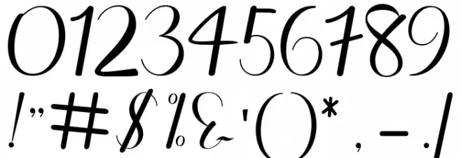 Hello Olivia Font OTHER CHARS