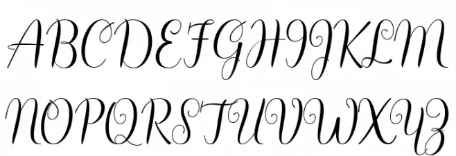 Hello Olivia Schriftart Groß