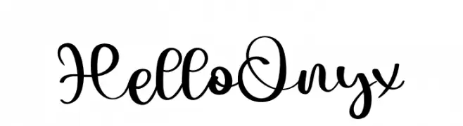 Hello Onyx  Frei Schriftart Herunterladen