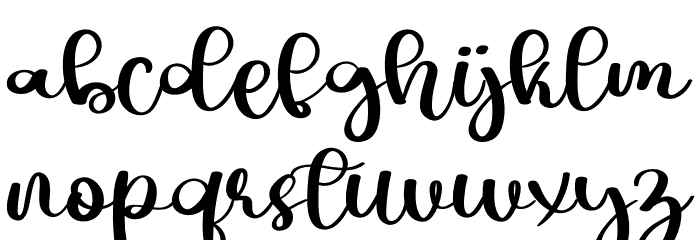 Hello Onyx Font LOWERCASE