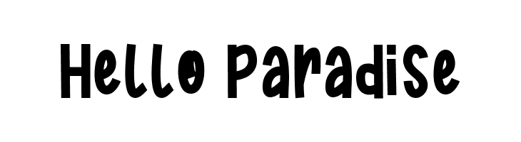 Hello Paradise  Frei Schriftart Herunterladen