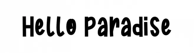 Hello Paradise  لخطوط تنزيل