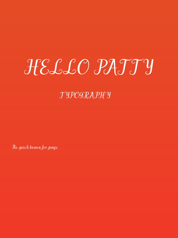 Hello Patty Poster