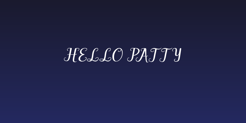 Hello Patty Social Header