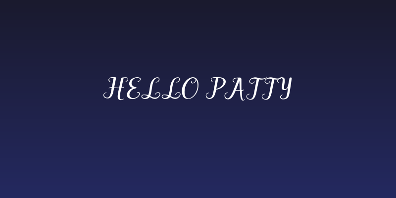 Hello Patty Social Header