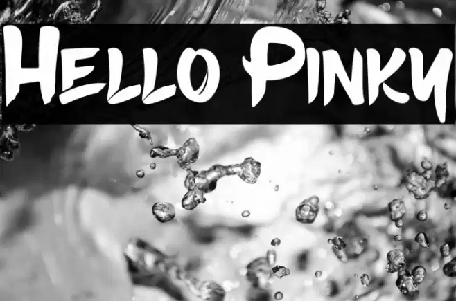 Hello Pinky Font examples
