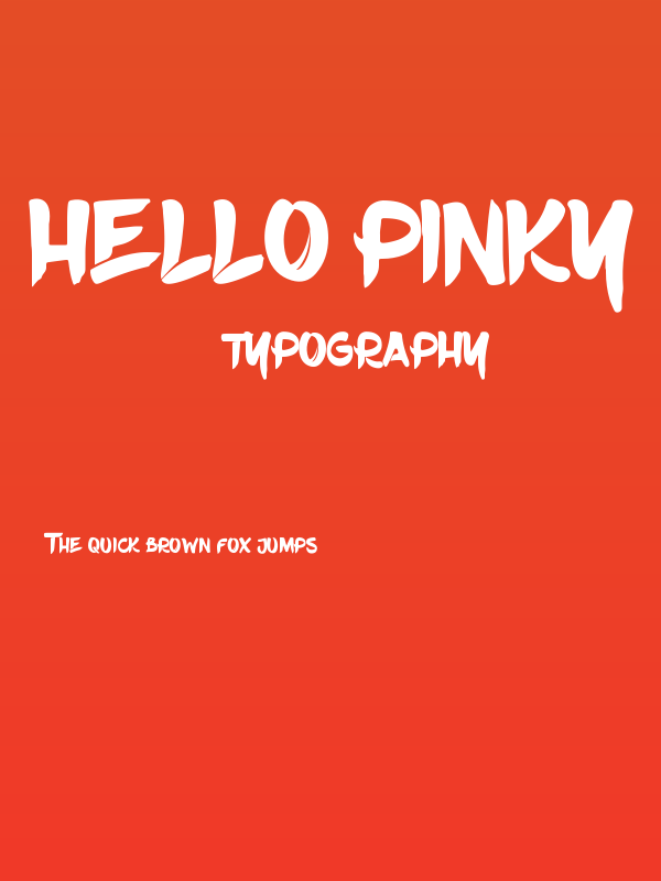 Hello Pinky Poster