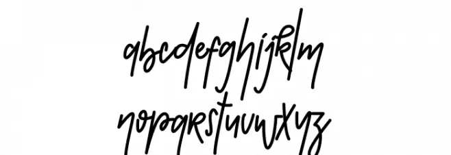 Hello Pretty Font LOWERCASE