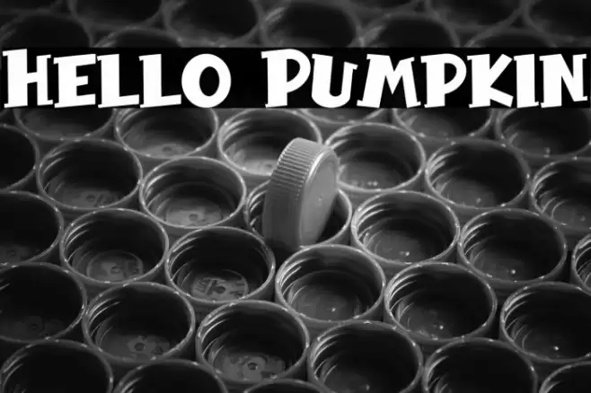 Hello Pumpkin Font examples
