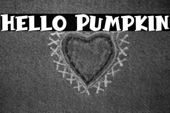 Hello Pumpkin Font examples
