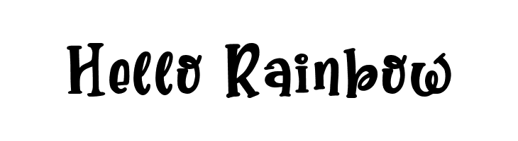 Hello Rainbow  免费字体下载