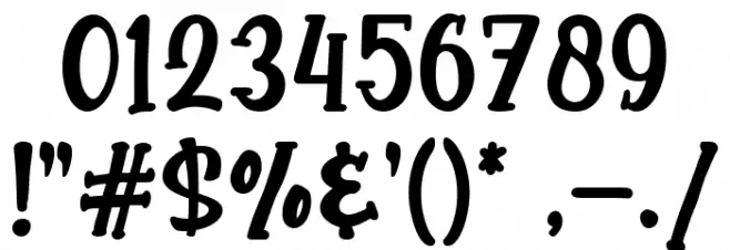 Hello Rainbow Font OTHER CHARS