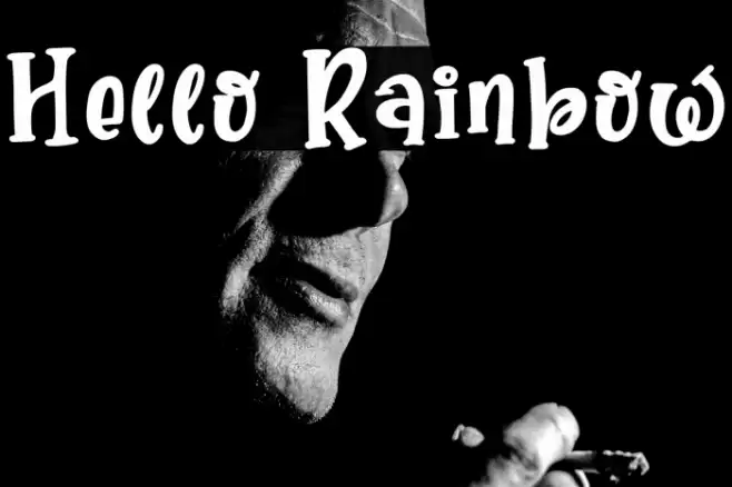 Hello Rainbow Font examples