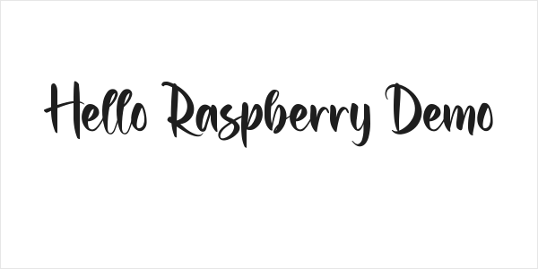 Hello Raspberry Demo Logo