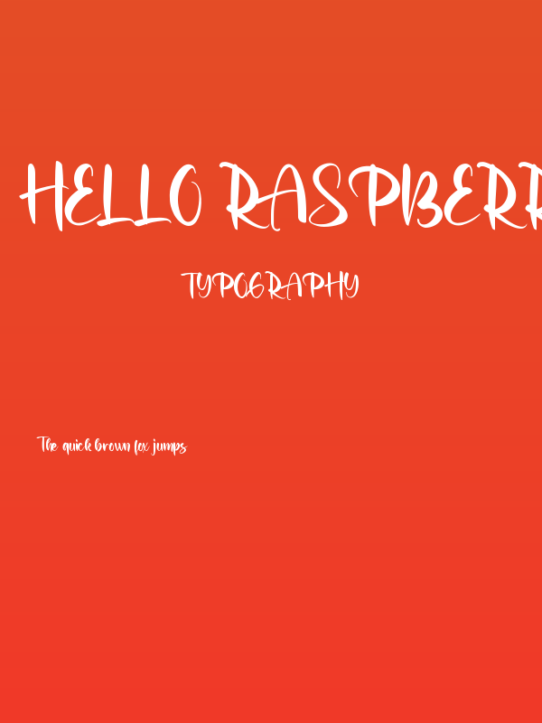 Hello Raspberry Demo Poster