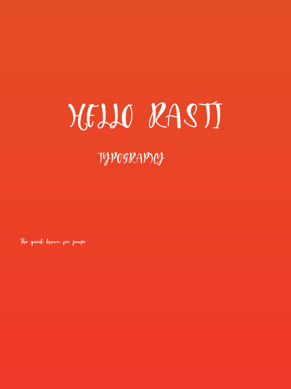 Hello Rasti Poster