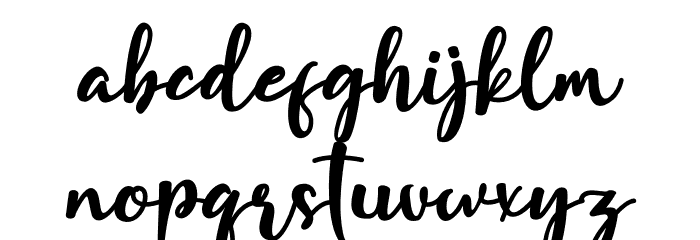 Hello Rasti Font LOWERCASE