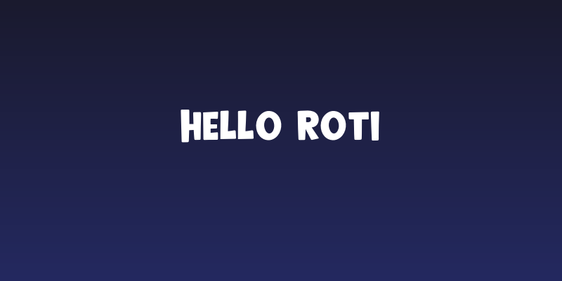 Hello Roti Social Header